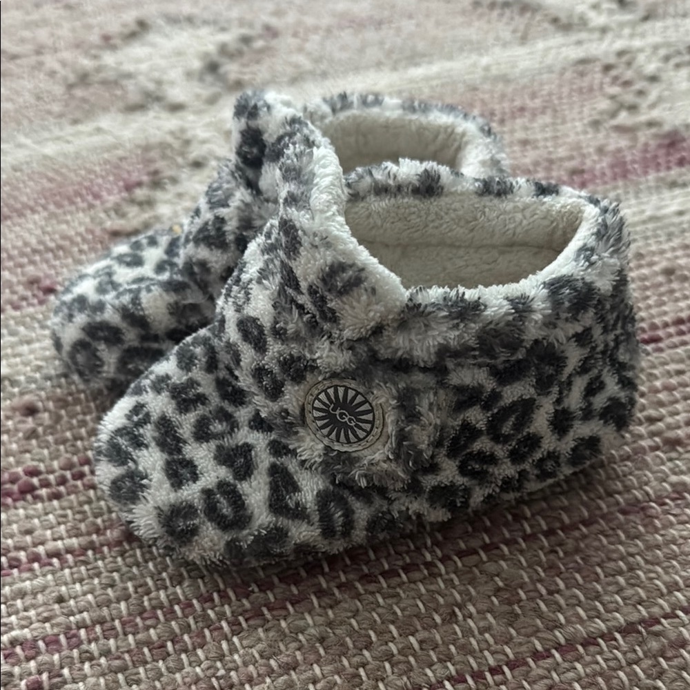 UGG Leopard Print Baby Booties